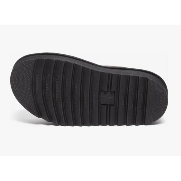 Dr. Martens VOSS QUAD Platform Leather Sandals | Womens 9 (41 EU), Vintage Taupe - Picture 5 of 8